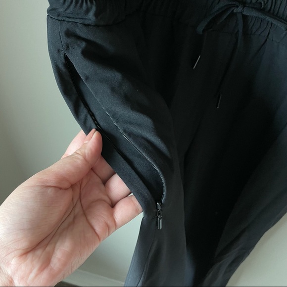 Athleta Black Hillside Jumpsuit Romper Sleeveless size 16 - Picture 10 of 12